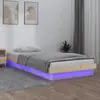 Image de Cadre De Lit    Led Sans Matelas 100x200 Cm Bois Massif Vidaxl