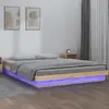 Image de Cadre De Lit À Led Sans Matelas 160x200 Cm Bois Massif Vidaxl
