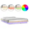Image de Vidaxl cadre de lit à led sans matelas 140x190 cm bois massif