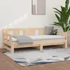 Image de Lit Coulissant Sans Matelas Bois De Pin Solide 2x(80x200) Cm Vidaxl