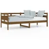 Image de Lit De Jour Sans Matelas Marron Miel Bois Pin Massif 80x200 Cm Vidaxl