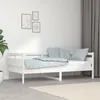 Image de vidaXL Lit de jour Blanc Bois massif de pin 90x190 cm 820308
