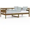 Image de Lit De Jour Sans Matelas Marron Miel Bois Pin Massif 90x190 Cm Vidaxl
