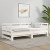 Image de Lit Coulissant Sans Matelas Blanc 2x(90x200) Cm Vidaxl