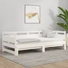 Image de Lit Coulissant Sans Matelas Blanc 2x(80x200)cm Vidaxl