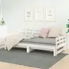 Image de Lit Coulissant Sans Matelas Blanc 2x(90x190) Cm Vidaxl