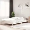 Image de Lit Empilable Sans Matelas Blanc 100x200 Cm Bois De Pin Massif Vidaxl