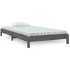 Image de Lit Empilable Sans Matelas Gris 75x190 Cm Bois De Pin Massif Vidaxl