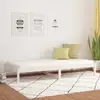 Image de Lit De Jour Sans Matelas Blanc 90x200 Cm Bois De Pin Massif Vidaxl