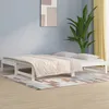 Image de Lit Coulissant Sans Matelas Blanc 2x(90x190) Cm Vidaxl