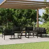 Image de vidaXL Salon de Jardin 7 pcs avec Coussins Mobilier de Patio Ensemble de Meubles de Terrasse Mobilier dExtérieur Aluminium 3107795