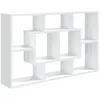 Image de Étagère Murale Blanc 85x16x52,5 Cm Bois D'ingénierie Vidaxl