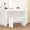 Image de Tabouret De Toilette Blanc 70x35x45 Cm Bois D'ingénierie Vidaxl