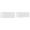 Image de Vidaxl meubles tv 2 pcs blanc 80x30x30 cm bois d'ingénierie