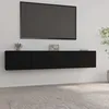 Image de vidaXL Meubles TV 2 pcs Noir 80x30x30 cm Bois dingénierie 804536