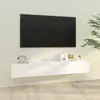 Image de Meubles Tv Muraux 2 Pcs Blanc 100x30x30 Cm Bois D'ingénierie Vidaxl