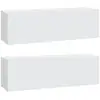 Image de Vidaxl meubles tv muraux 2 pcs blanc 100x30x30 cm bois d'ingénierie