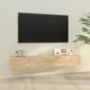Image de vidaXL Meubles TV 2 pcs Chêne Sonoma 100x30x30 cm Bois dingénierie804547