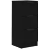 Image de Buffet Noir 30x30x70 Cm Bois D'ingénierie Vidaxl