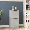 Image de Buffet Gris Béton 30x30x70 Cm Bois D'ingénierie Vidaxl