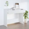 Image de vidaXL Table console Blanc 90x36x75 cm Bois dingénierie 811331