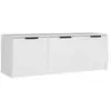 Image de Vidaxl meuble tv blanc 102x35x36,5 cm bois d'ingénierie