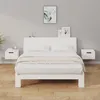 Image de Tables De Chevet Murales 2 Pcs Blanc 34x30x20 Cm Vidaxl