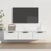 Image de Armoire Murale Blanc 102x30x20 Cm Bois D'ingénierie Vidaxl