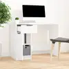 Image de Bureau Blanc 100x50x75 Cm Bois D'ingénierie Vidaxl