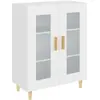 Image de Buffet Blanc 69,5x34x90 Cm Bois D'ingénierie Vidaxl