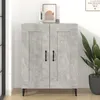 Image de 812145 vidaXL Buffet Gris béton 695x34x90 cm Bois dingénierie