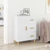 Image de 812222 vidaXL Buffet Blanc 695x34x90 cm Bois dingénierie