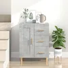 Image de vidaXL Buffet Gris béton 69 5x34x90 cm Bois dingénierie 812226