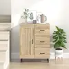 Image de Buffet Chêne Sonoma 69,5x34x90 Cm Bois D'ingénierie Vidaxl