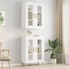 Image de vidaXL Armoire murale suspendue Blanc 695x34x90 cm 812276