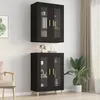 Image de vidaXL Armoire murale suspendue Noir 695x34x90 cm 812277