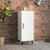 Image de Buffet Blanc 34,5x34x90 Cm Bois D'ingénierie Vidaxl
