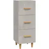 Image de Buffet Gris Béton 34,5x34x90 Cm Bois D'ingénierie Vidaxl