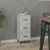 Image de Buffet Gris Béton 34,5x34x90 Cm Bois D'ingénierie Vidaxl