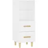 Image de Buffet Blanc 34,5x34x90 Cm Bois D'ingénierie Vidaxl