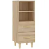 Image de Buffet Chêne Sonoma 34,5x34x90 Cm Bois D'ingénierie Vidaxl