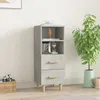Image de 812361 vidaXL Buffet Gris béton 34 5x34x90 cm Bois dingénierie