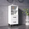 Image de 812366 vidaXL Buffet Blanc 34 5x34x90 cm Bois dingénierie