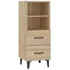 Image de Buffet Chêne Sonoma 34,5x34x90 Cm Bois D'ingénierie Vidaxl
