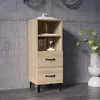 Image de 812369 vidaXL Buffet Chêne sonoma 345x34x90 cm Bois dingénierie