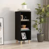 Image de Buffet Noir 34,5x32,5x90 Cm Bois D'ingénierie Vidaxl