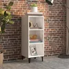 Image de 812390 vidaXL Buffet Blanc brillant 345x325x90 cm Bois dingénierie
