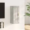 Image de Armoire Murale Gris Béton 35x34x90 Cm Bois D'ingénierie Vidaxl