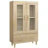 Image de Vidaxl buffet haut chêne sonoma 70x31x115 cm bois d'ingénierie