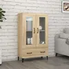 Image de 812558 vidaXL Buffet Chêne sonoma 70x31x115 cm Bois dingénierie